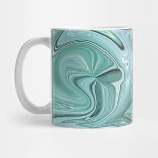 Modern abstract blue random marble effect Mug